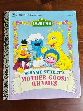 Vintage 1993 Sesame Street's Mother Goose Rhymes Little Golden Book 108-69
